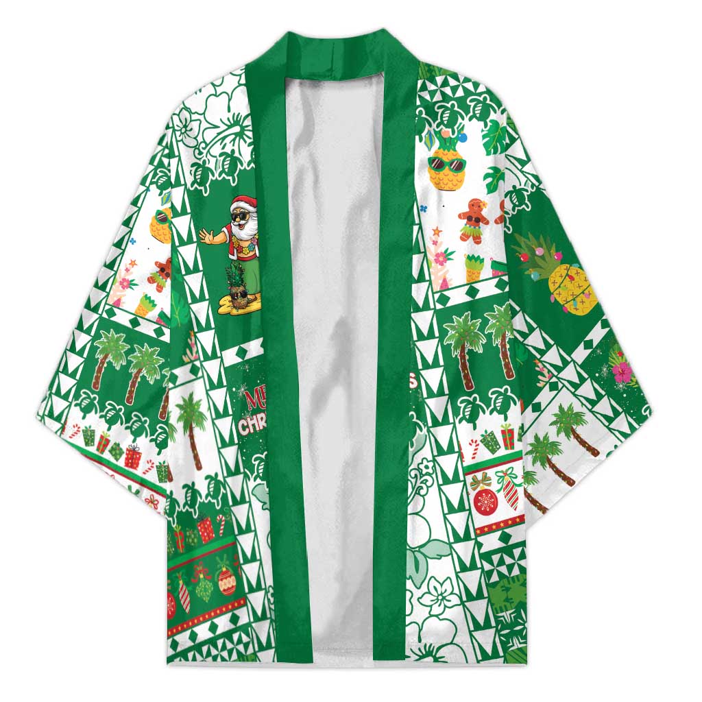 Norfolk Island Christmas Kimono Festive Beach Vibes - Polynesian Pride