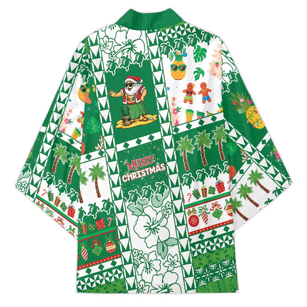 Norfolk Island Christmas Kimono Festive Beach Vibes - Polynesian Pride