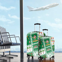 Norfolk Island Christmas Luggage Cover Festive Beach Vibes - Polynesian Pride