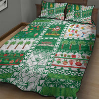 Norfolk Island Christmas Quilt Bed Set Festive Beach Vibes - Polynesian Pride