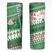 Norfolk Island Christmas Skinny Tumbler Festive Beach Vibes - Polynesian Pride