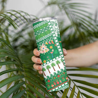 Norfolk Island Christmas Skinny Tumbler Festive Beach Vibes - Polynesian Pride