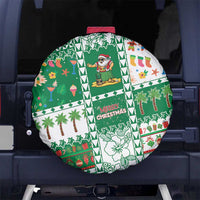Norfolk Island Christmas Spare Tire Cover Festive Beach Vibes - Polynesian Pride
