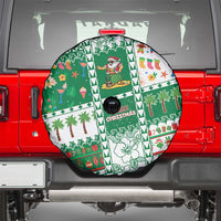 Norfolk Island Christmas Spare Tire Cover Festive Beach Vibes - Polynesian Pride