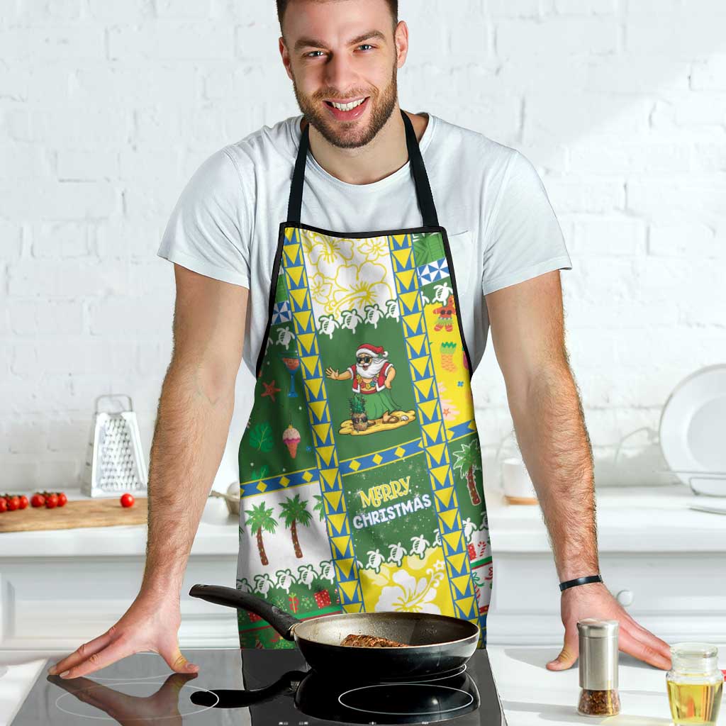 Pitcairn Islands Christmas Apron Festive Beach Vibes - Polynesian Pride