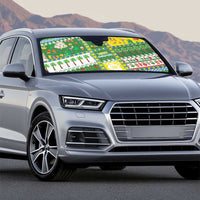 Pitcairn Islands Christmas Auto Sun Shade Festive Beach Vibes - Polynesian Pride