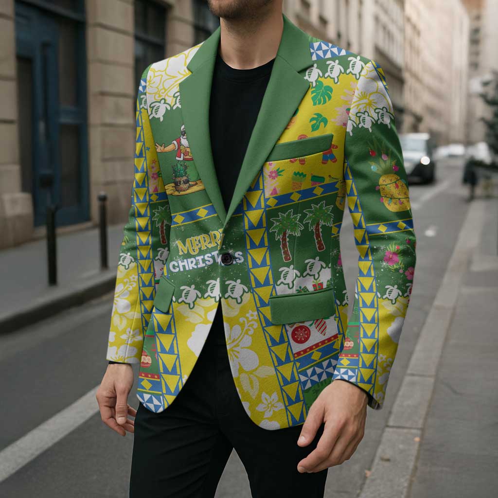 Pitcairn Islands Christmas Blazer Festive Beach Vibes - Polynesian Pride