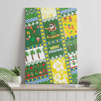Pitcairn Islands Christmas Canvas Wall Art Festive Beach Vibes - Polynesian Pride