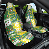 Pitcairn Islands Christmas Car Seat Cover Festive Beach Vibes - Polynesian Pride