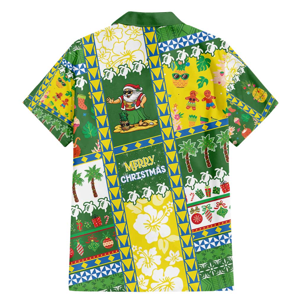 Pitcairn Islands Christmas Family Matching Long Sleeve Bodycon Dress and Hawaiian Shirt Festive Beach Vibes - Polynesian Pride