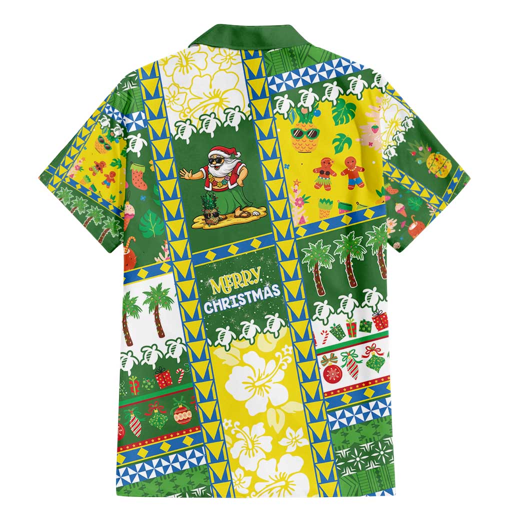 Pitcairn Islands Christmas Family Matching Mermaid Dress and Hawaiian Shirt Festive Beach Vibes - Polynesian Pride