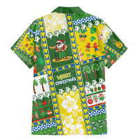 Pitcairn Islands Christmas Family Matching Mermaid Dress and Hawaiian Shirt Festive Beach Vibes - Polynesian Pride