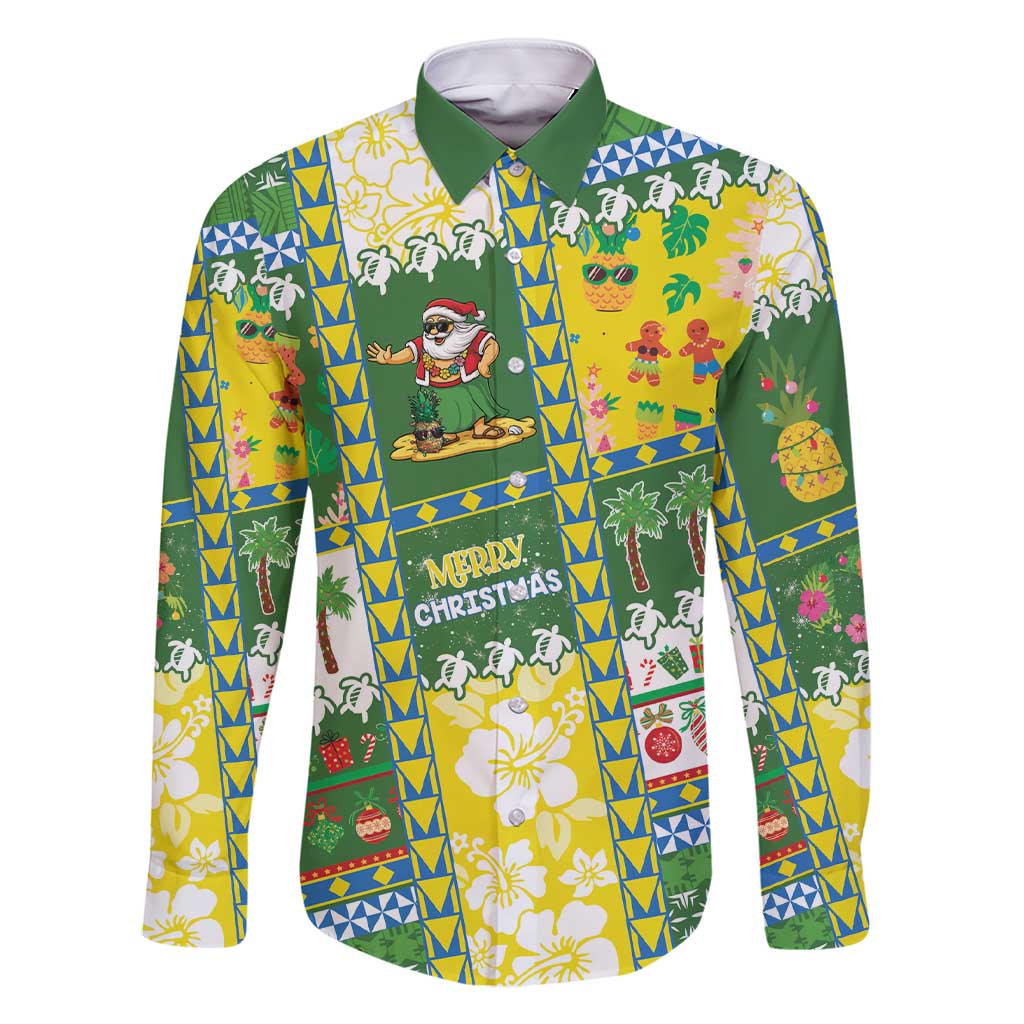 Pitcairn Islands Christmas Family Matching Short Sleeve Bodycon Dress and Hawaiian Shirt Festive Beach Vibes - Polynesian Pride