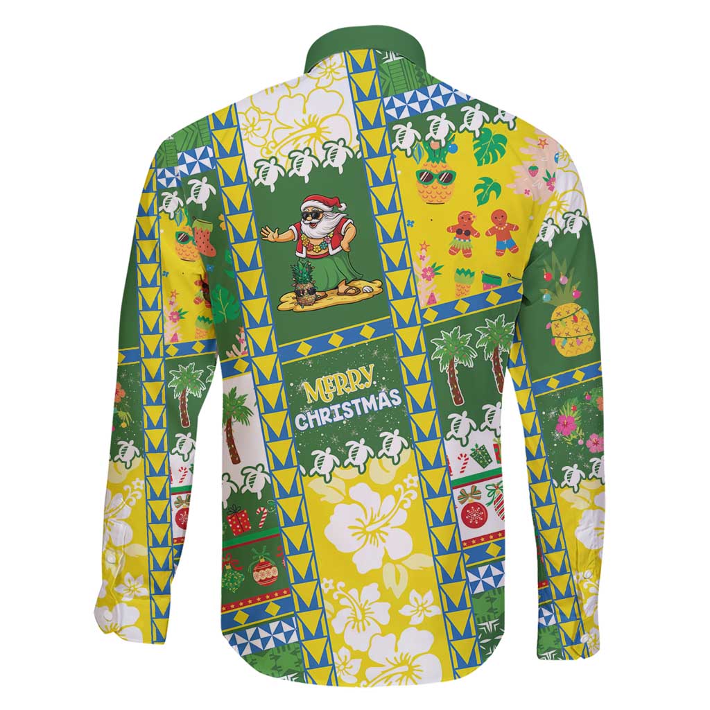 Pitcairn Islands Christmas Family Matching Short Sleeve Bodycon Dress and Hawaiian Shirt Festive Beach Vibes - Polynesian Pride