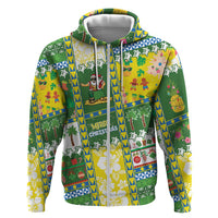 Pitcairn Islands Christmas Hoodie Festive Beach Vibes LT05 Zip Hoodie Colorful - Polynesian Pride