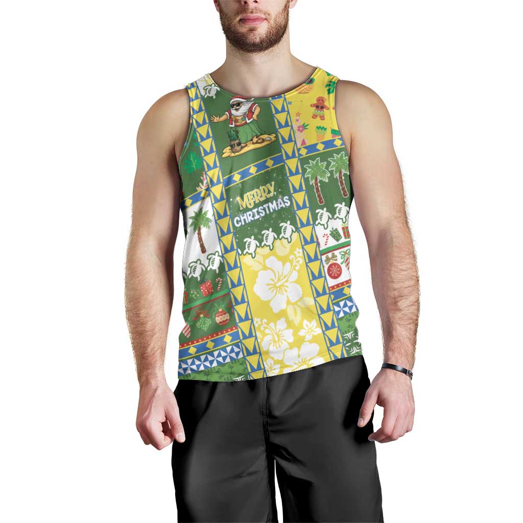 Pitcairn Islands Christmas Men Tank Top Festive Beach Vibes - Polynesian Pride