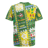 Pitcairn Islands Christmas Rugby Jersey Festive Beach Vibes - Polynesian Pride