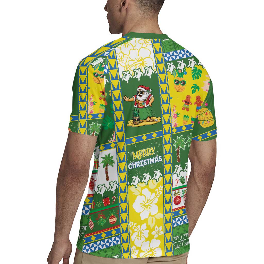 Pitcairn Islands Christmas Rugby Jersey Festive Beach Vibes - Polynesian Pride
