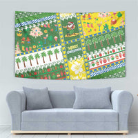 Pitcairn Islands Christmas Tapestry Festive Beach Vibes - Polynesian Pride