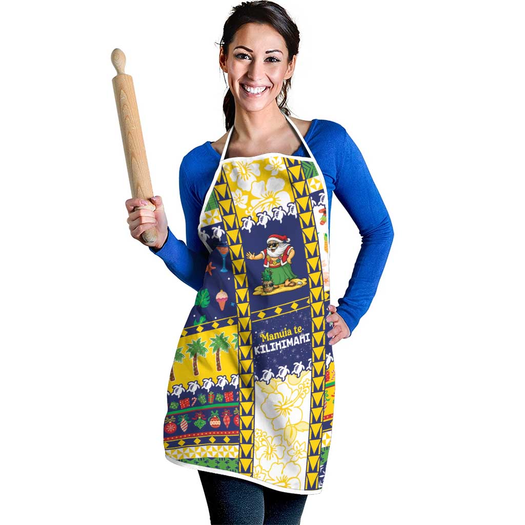 Tokelau Christmas Apron Festive Beach Vibes - Polynesian Pride