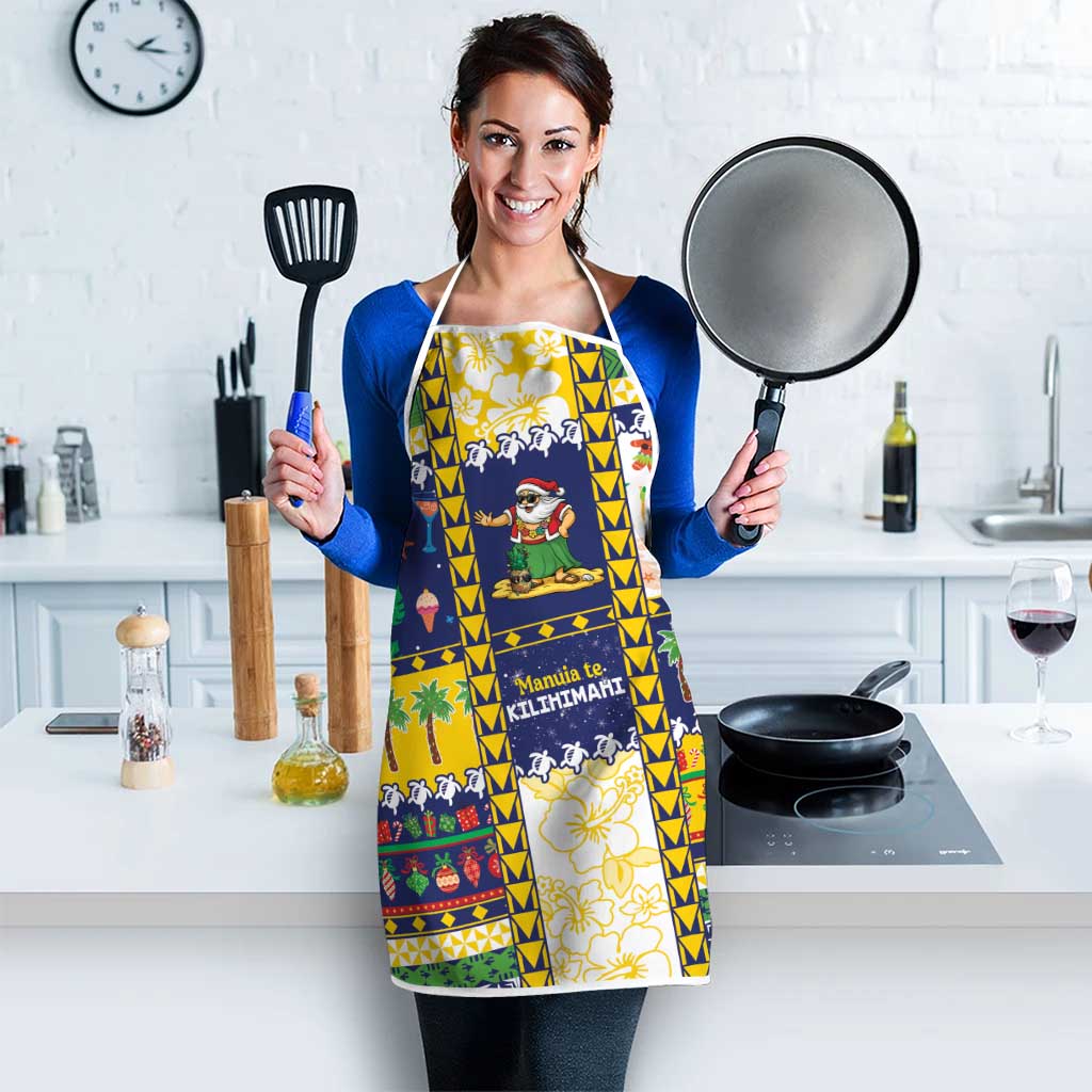 Tokelau Christmas Apron Festive Beach Vibes - Polynesian Pride