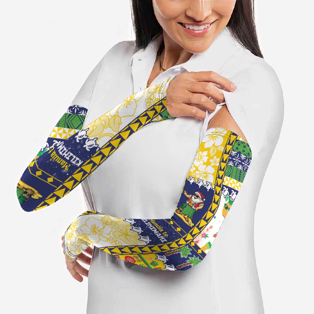 Tokelau Christmas Arm Sleeves Festive Beach Vibes - Polynesian Pride