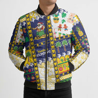 Tokelau Christmas Bomber Puffer Jacket Festive Beach Vibes - Polynesian Pride