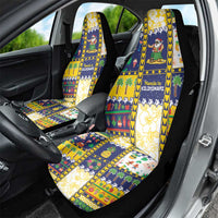 Tokelau Christmas Car Seat Cover Festive Beach Vibes - Polynesian Pride