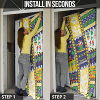 Tokelau Christmas Door Cover Festive Beach Vibes - Polynesian Pride