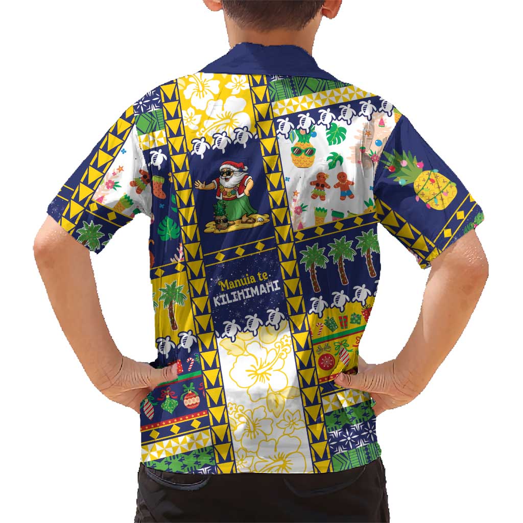 Tokelau Christmas Family Matching Long Sleeve Bodycon Dress and Hawaiian Shirt Festive Beach Vibes - Polynesian Pride