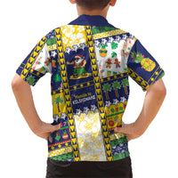 Tokelau Christmas Family Matching Long Sleeve Bodycon Dress and Hawaiian Shirt Festive Beach Vibes - Polynesian Pride