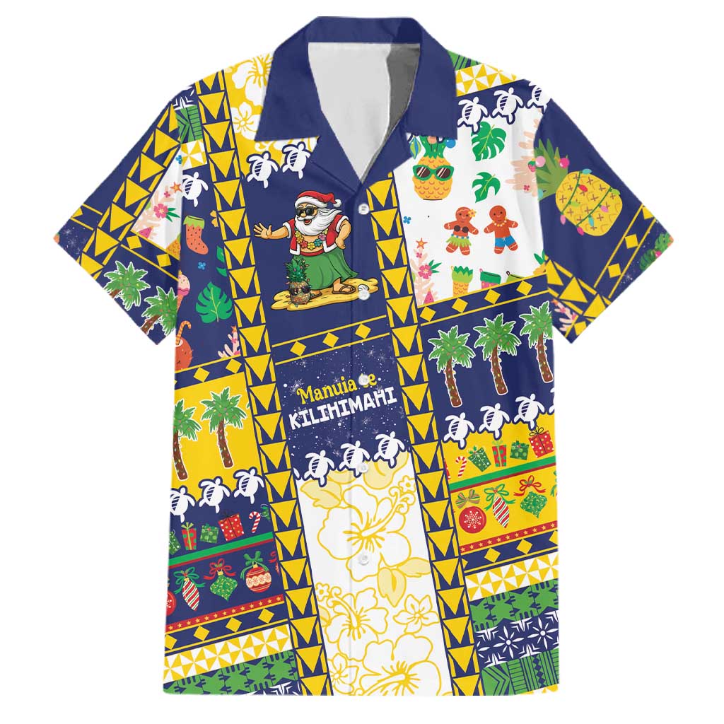 Tokelau Christmas Family Matching Long Sleeve Bodycon Dress and Hawaiian Shirt Festive Beach Vibes - Polynesian Pride