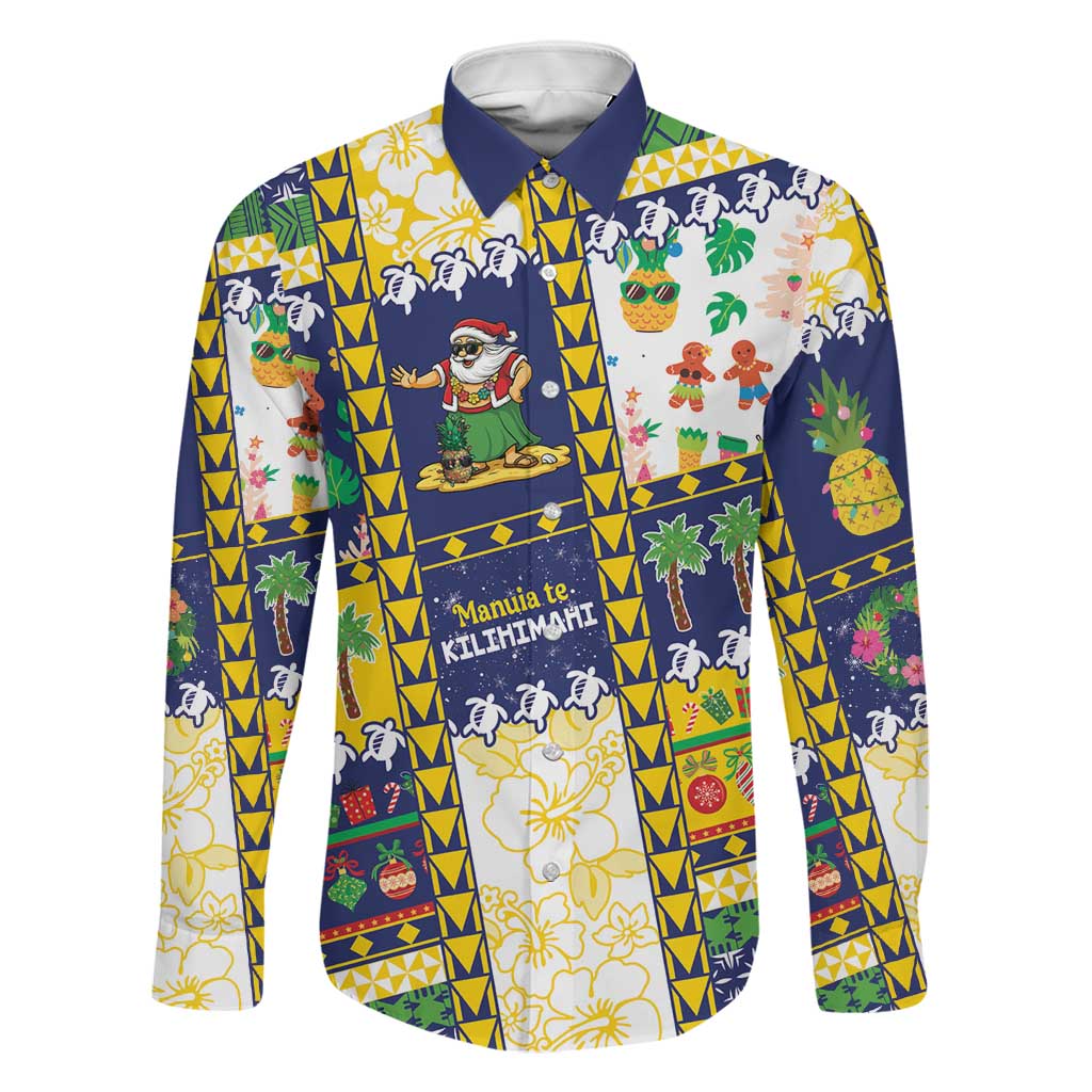 Tokelau Christmas Family Matching Long Sleeve Bodycon Dress and Hawaiian Shirt Festive Beach Vibes - Polynesian Pride