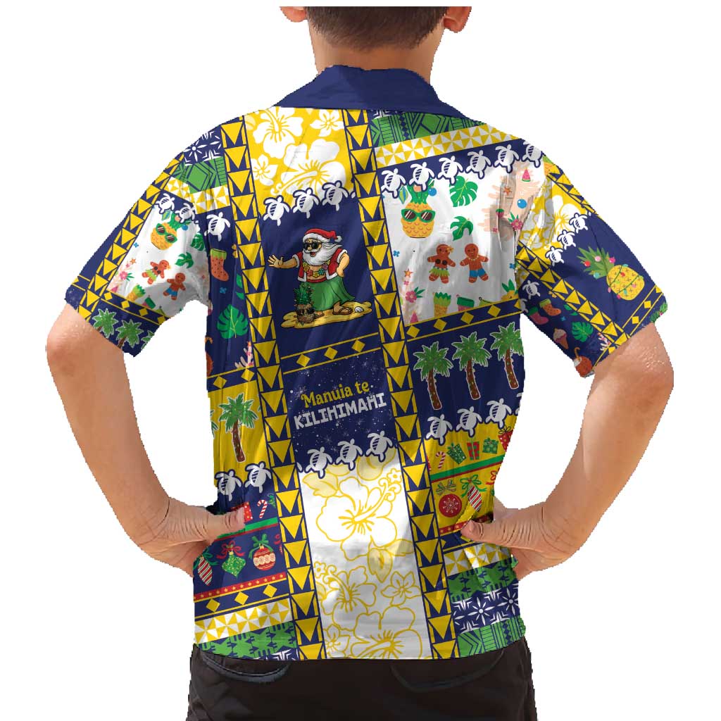 Tokelau Christmas Family Matching Mermaid Dress and Hawaiian Shirt Festive Beach Vibes - Polynesian Pride