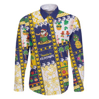 Tokelau Christmas Family Matching Off Shoulder Short Dress and Hawaiian Shirt Festive Beach Vibes - Polynesian Pride