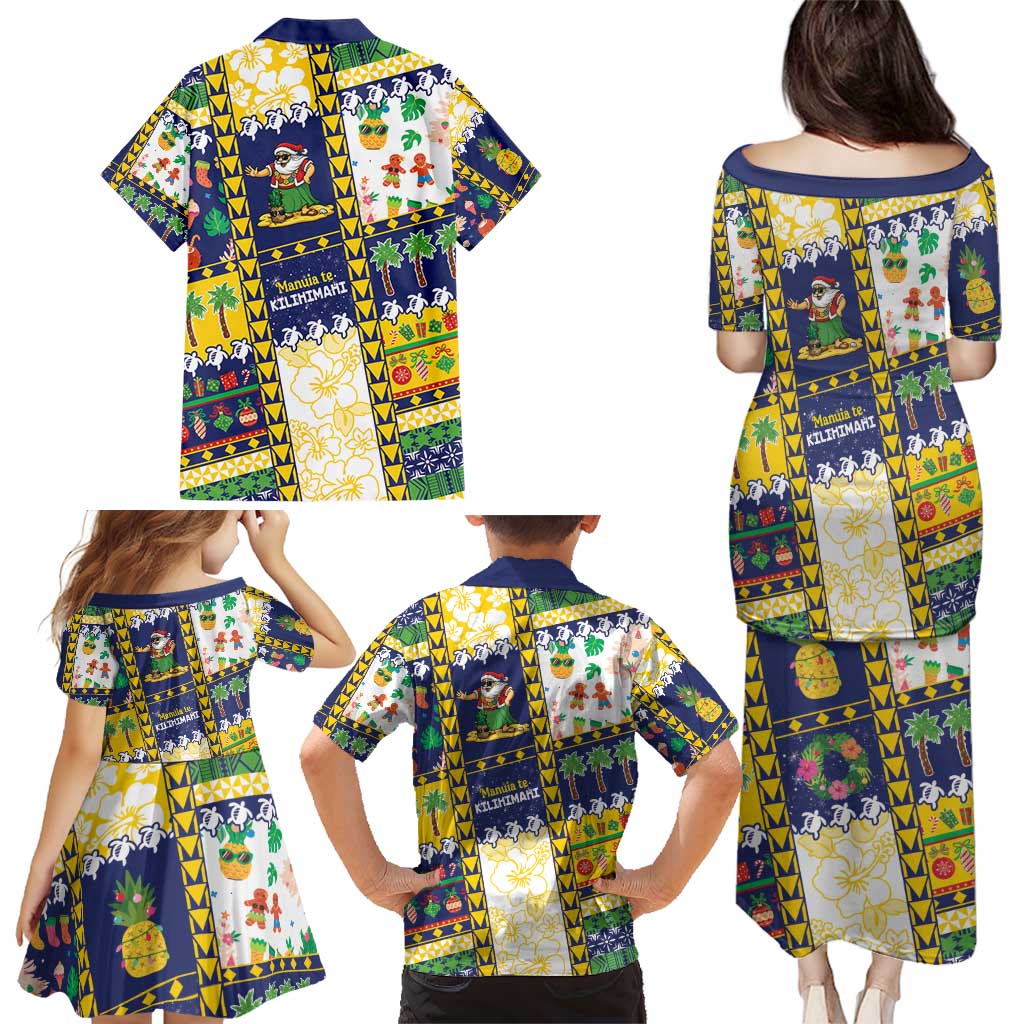 Tokelau Christmas Family Matching Puletasi and Hawaiian Shirt Festive Beach Vibes - Polynesian Pride