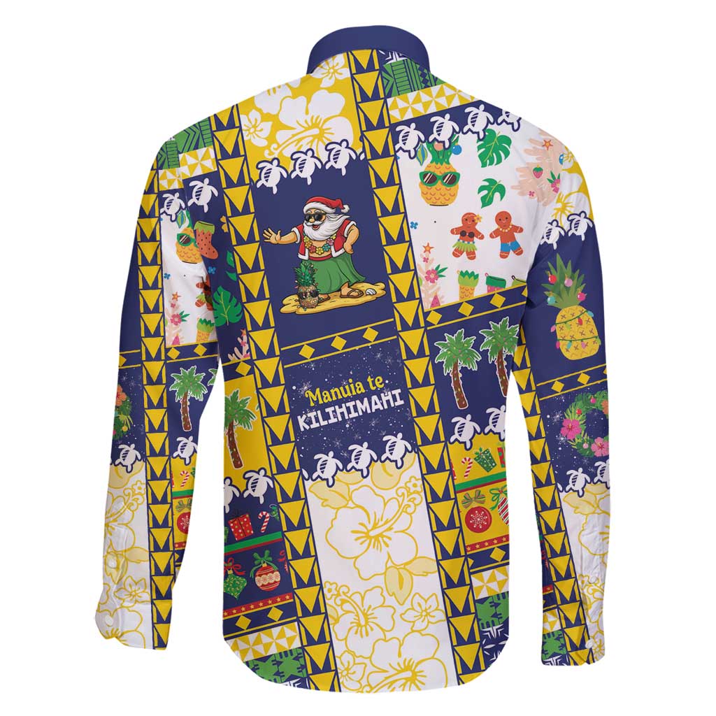 Tokelau Christmas Family Matching Tank Maxi Dress and Hawaiian Shirt Festive Beach Vibes - Polynesian Pride