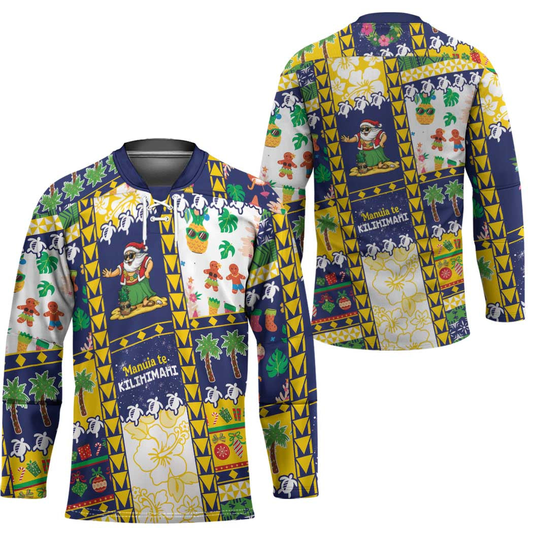 Tokelau Christmas Hockey Jersey Festive Beach Vibes - Polynesian Pride