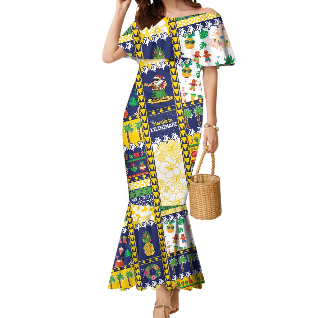Tokelau Christmas Mermaid Dress Festive Beach Vibes - Polynesian Pride