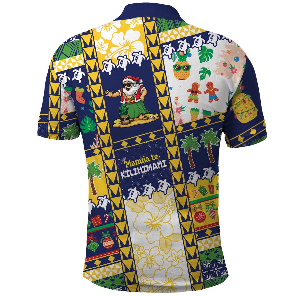 Tokelau Christmas Polo Shirt Festive Beach Vibes - Polynesian Pride