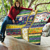 Tokelau Christmas Quilt Festive Beach Vibes - Polynesian Pride