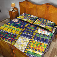 Tokelau Christmas Quilt Bed Set Festive Beach Vibes - Polynesian Pride
