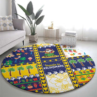 Tokelau Christmas Round Carpet Festive Beach Vibes - Polynesian Pride