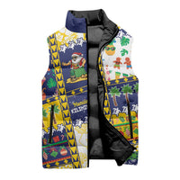 Tokelau Christmas Sleeveless Puffer Jacket Festive Beach Vibes - Polynesian Pride