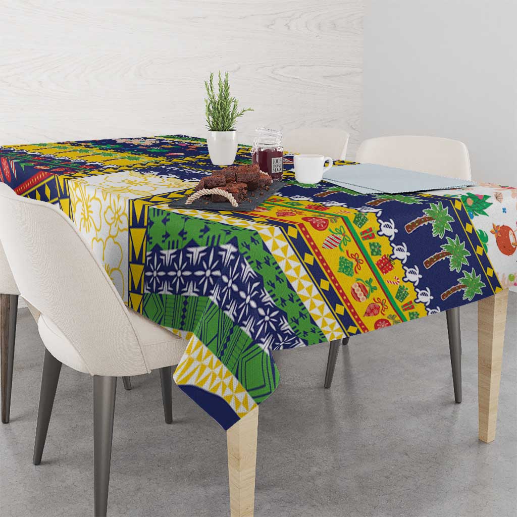 Tokelau Christmas Tablecloth Festive Beach Vibes - Polynesian Pride