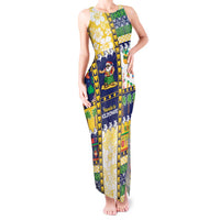 Tokelau Christmas Tank Maxi Dress Festive Beach Vibes - Polynesian Pride