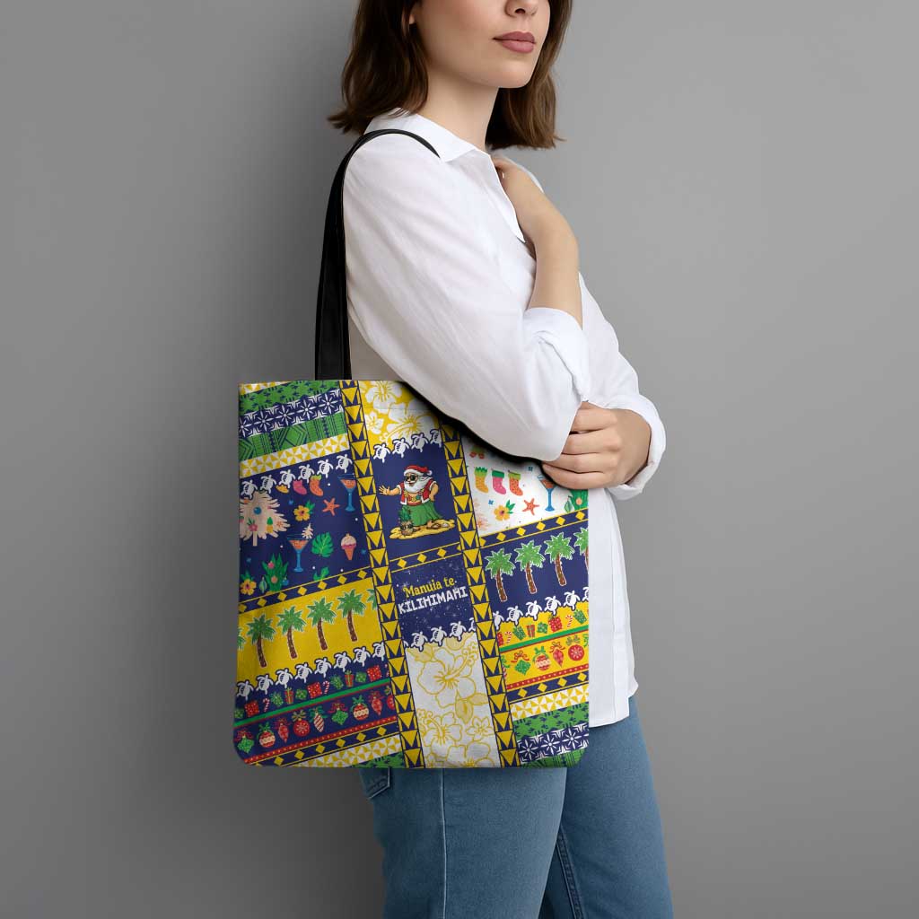Tokelau Christmas Tote Bag Festive Beach Vibes - Polynesian Pride