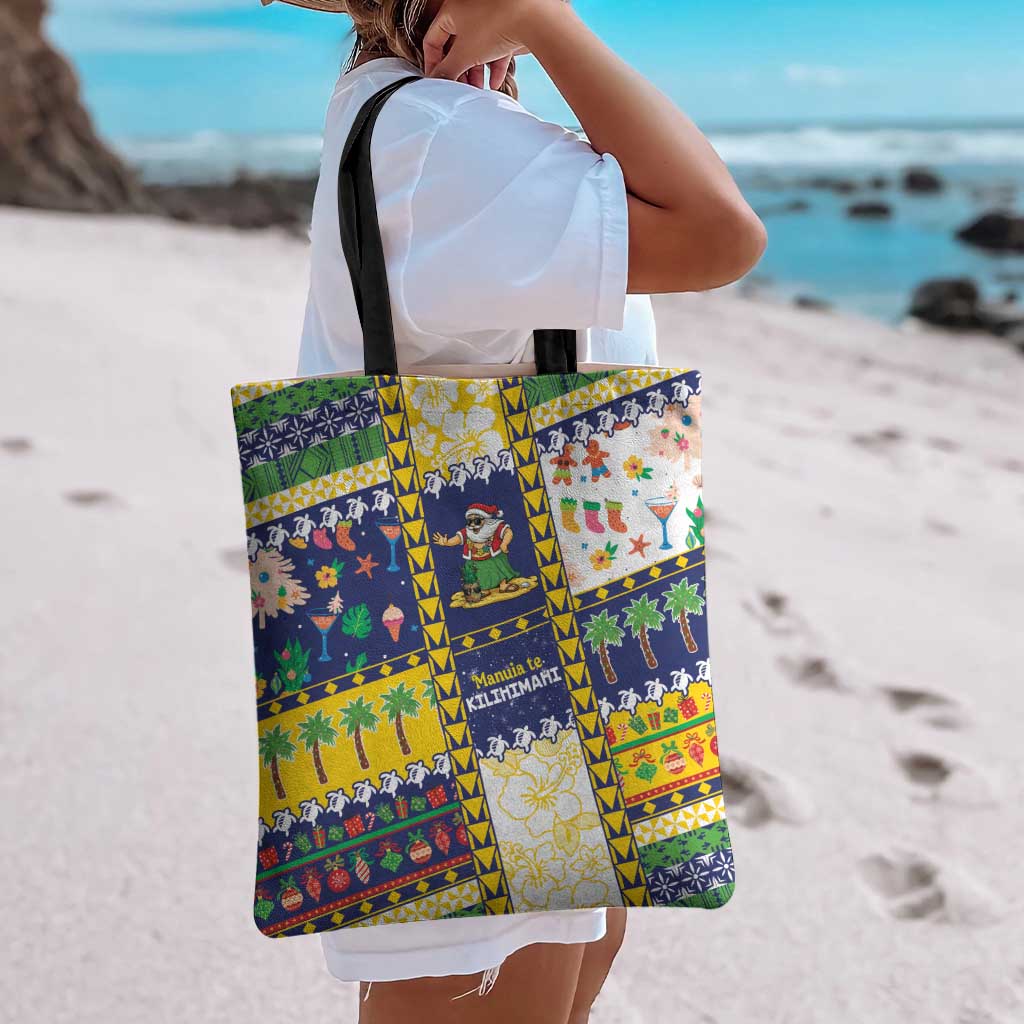 Tokelau Christmas Tote Bag Festive Beach Vibes - Polynesian Pride
