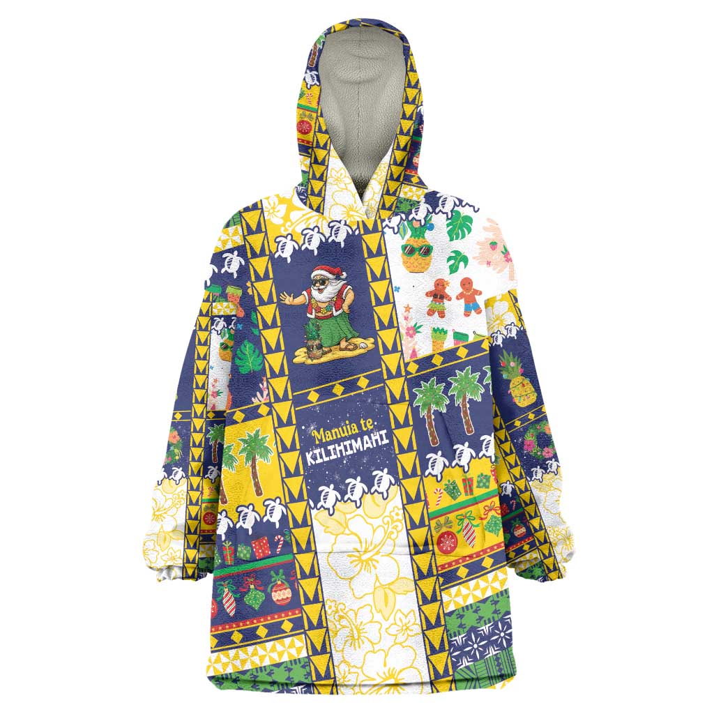 Tokelau Christmas Wearable Blanket Hoodie Festive Beach Vibes - Polynesian Pride