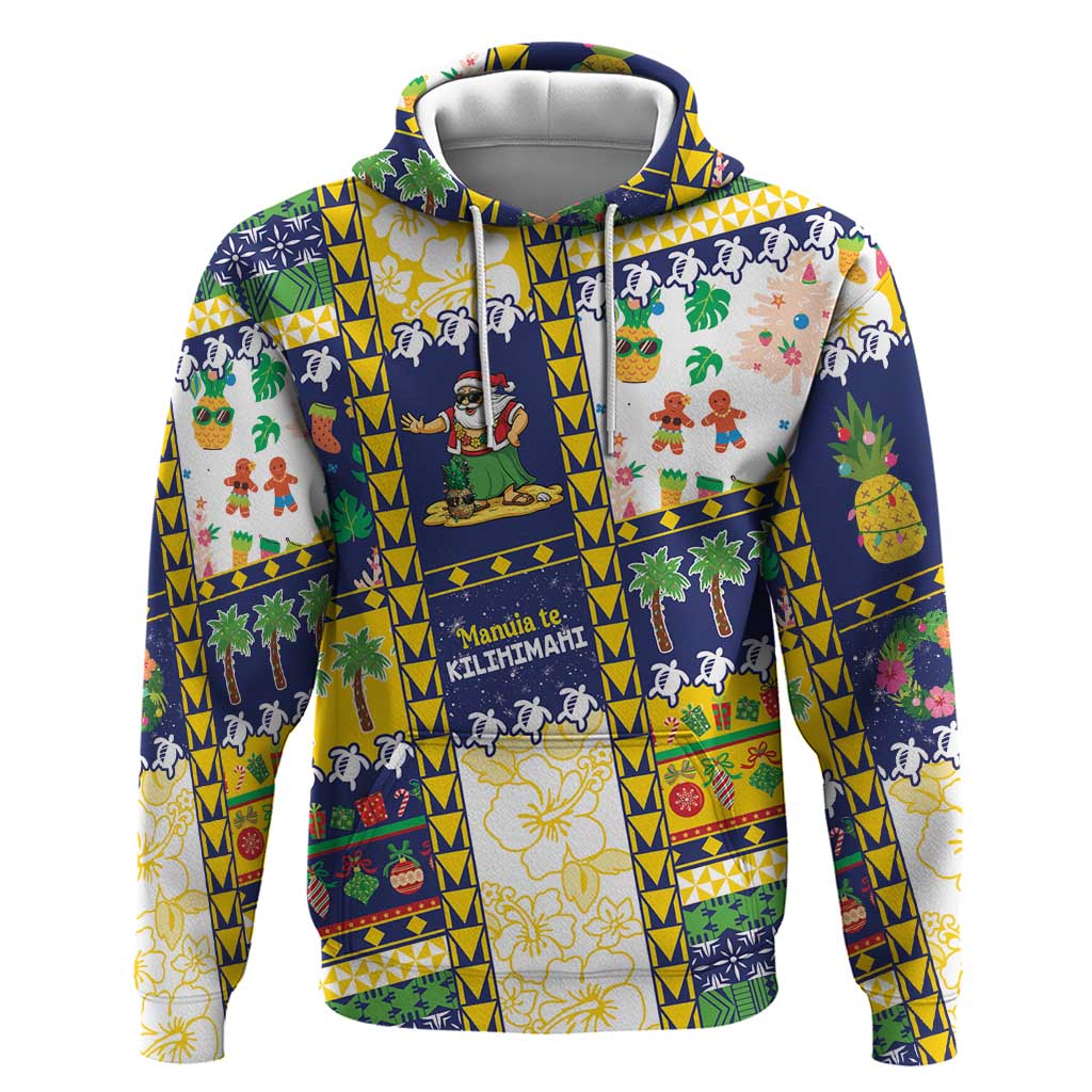 Tokelau Christmas Zip Hoodie Festive Beach Vibes - Polynesian Pride